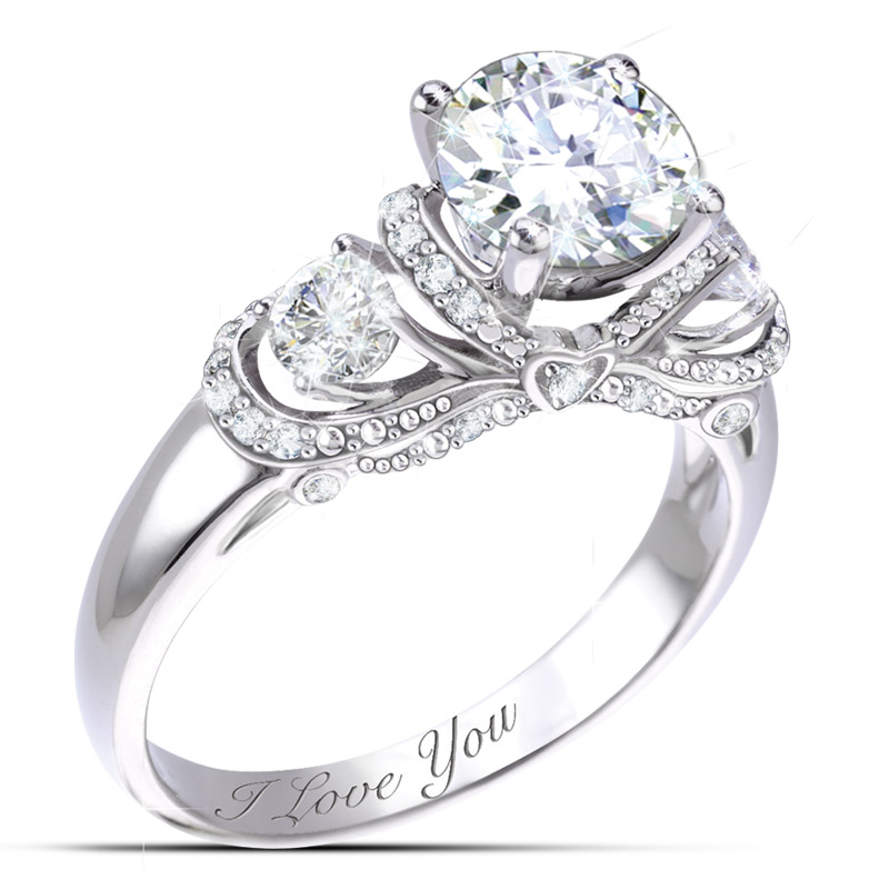 Once Upon a Romance Personalized Diamonesk® Bridal Ring