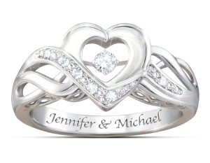Dance Of Love Personalized Diamond Ring