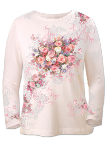 Lena Liu's Hope Blooms Breast Cancer Awareness Shirt