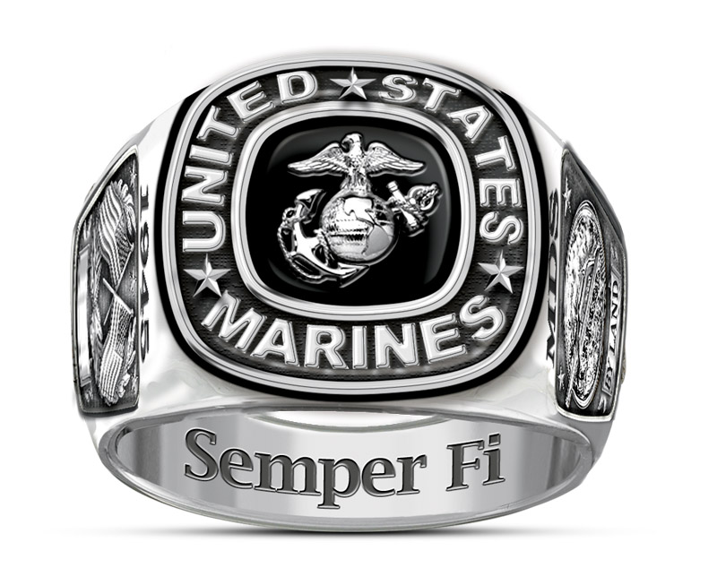 Semper Fi Personalized Ring