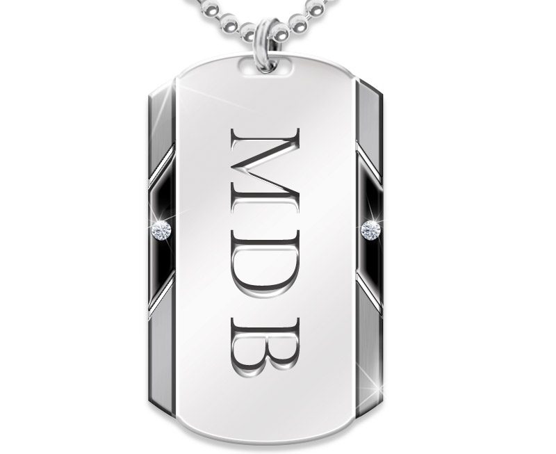 personalized pendant necklace for grandsons