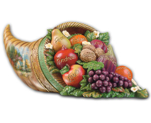 Thomas Kinkade's Fruit Of The Spirit Tabletop Centerpiece