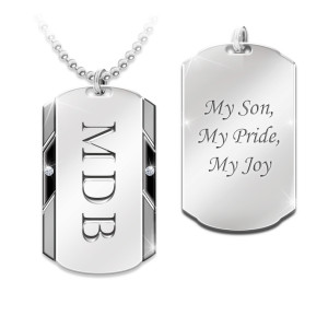 personalized dog tag necklace for sons