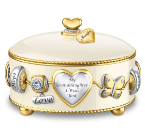 Granddaughter, I Wish You Personalized Music Box