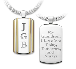 Always, My Grandson Personalized Pendant Necklace
