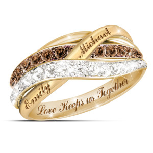 Together in Love Personalized Diamond Ring