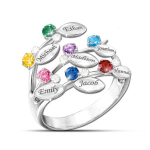 Our Family of Love Personalized Birthstone Ring
