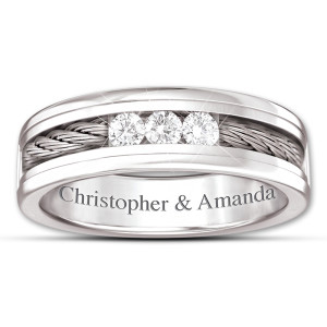 The Strength of Our Love Personalized Diamond Ring
