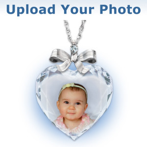 Precious Jewel Diamond Photo Pendant Necklace