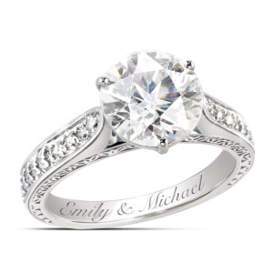 Love's Perfection Personalized Diamonesk® Ring