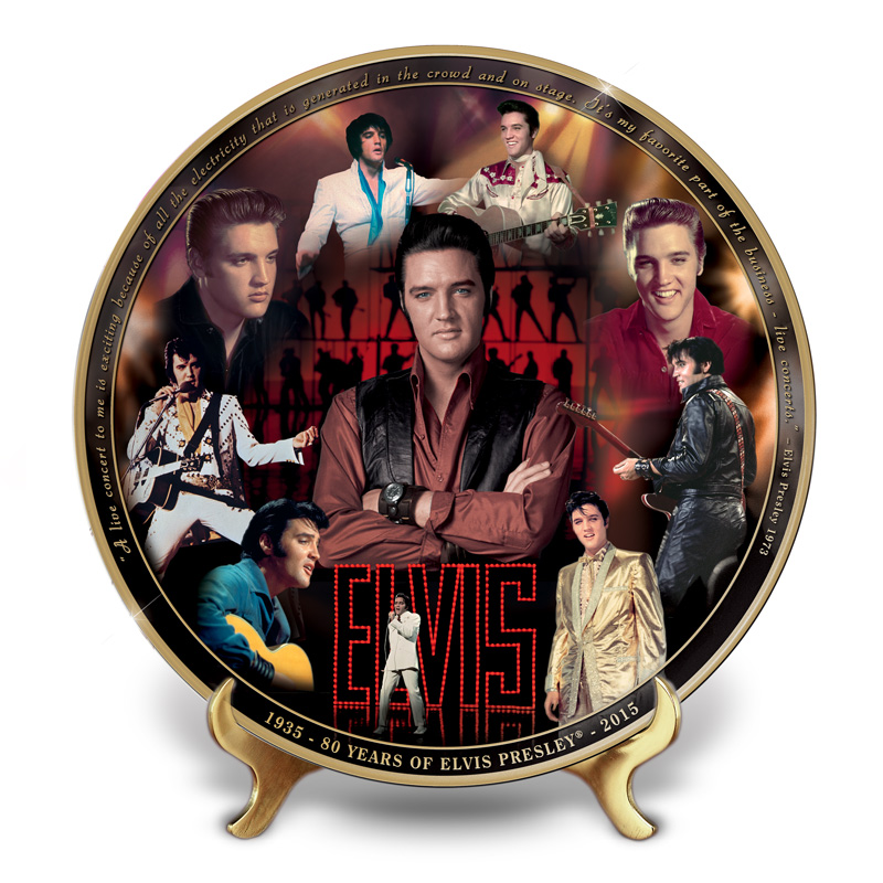 Elvis 80th Anniversary Commemorative Collector Plate