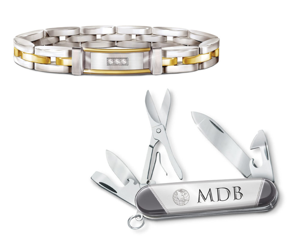 Personalized Bracelet and Collector Knife