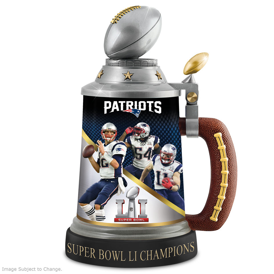 New England Patriots Super Bowl LI Championship Stein