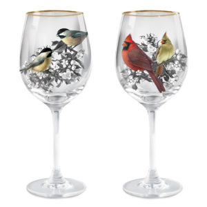 Birds and Blossoms Wine Glass Collection