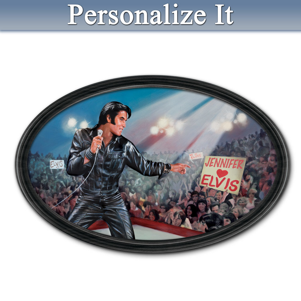 The King of My Heart: Elvis Personalized Collector Plate