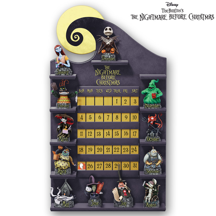 Disney Tim Burton's The Nightmare Before Christmas Perpetual Calendar Collection