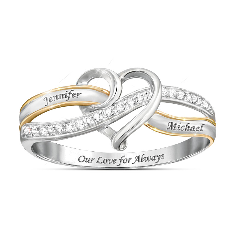 Our Love For Always Personalized Diamond Ring