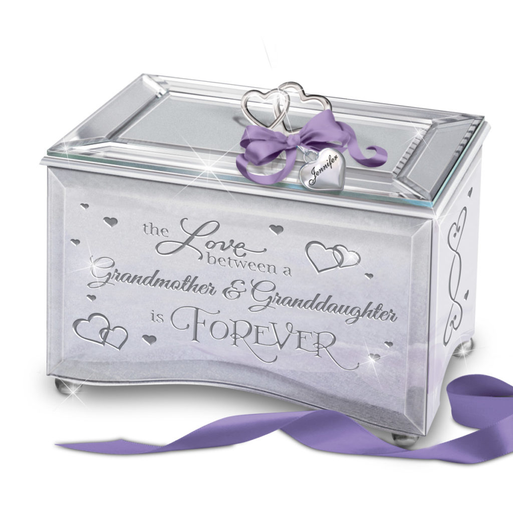 Grandmother and Granddaughter Personalized Music Box