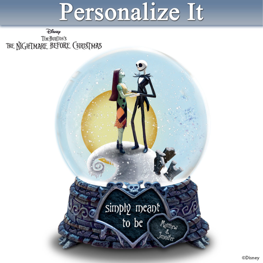Simply Meant To Be Personalized Glitter Globe