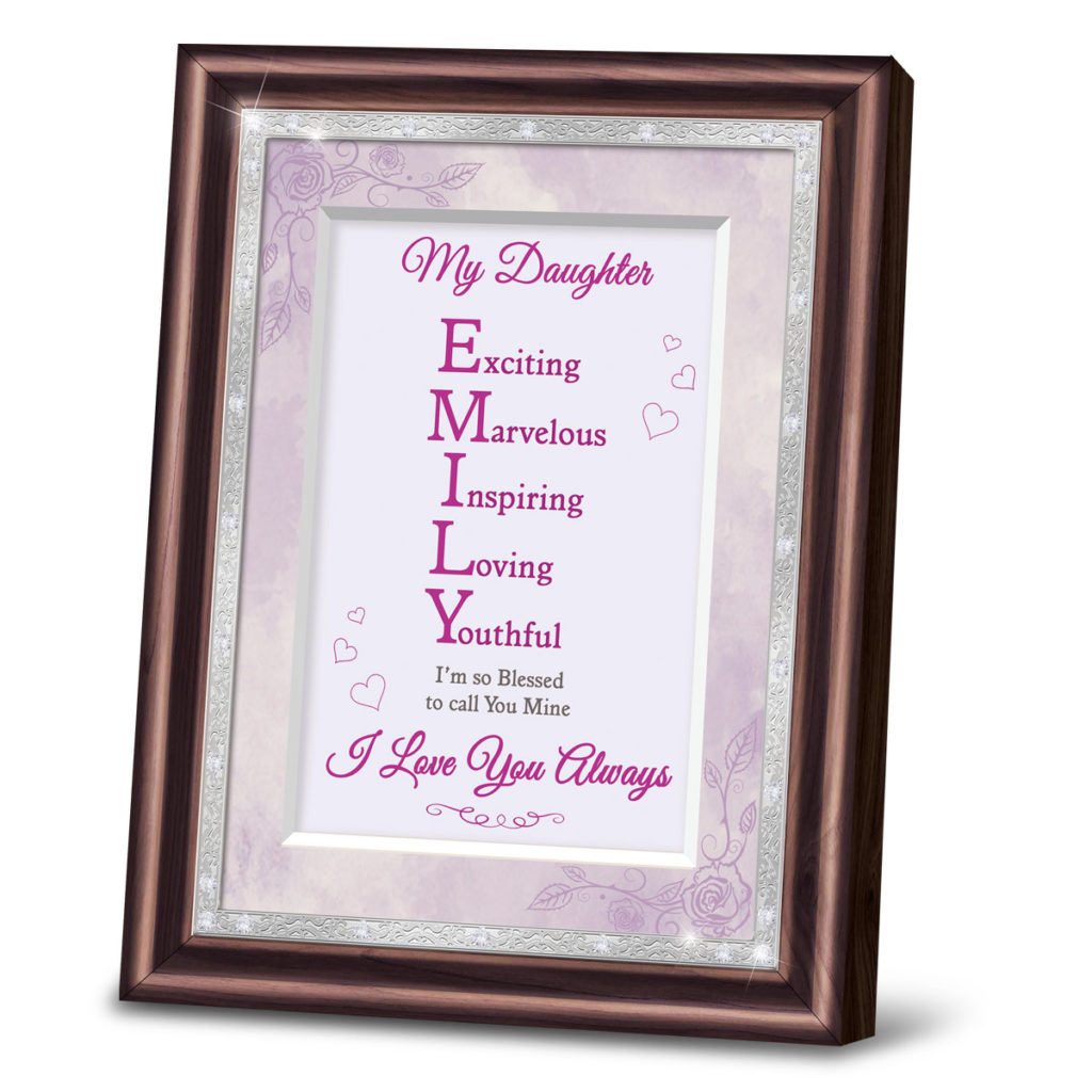 My Daughter, You Are One of a Kind Personalized Poem Frame