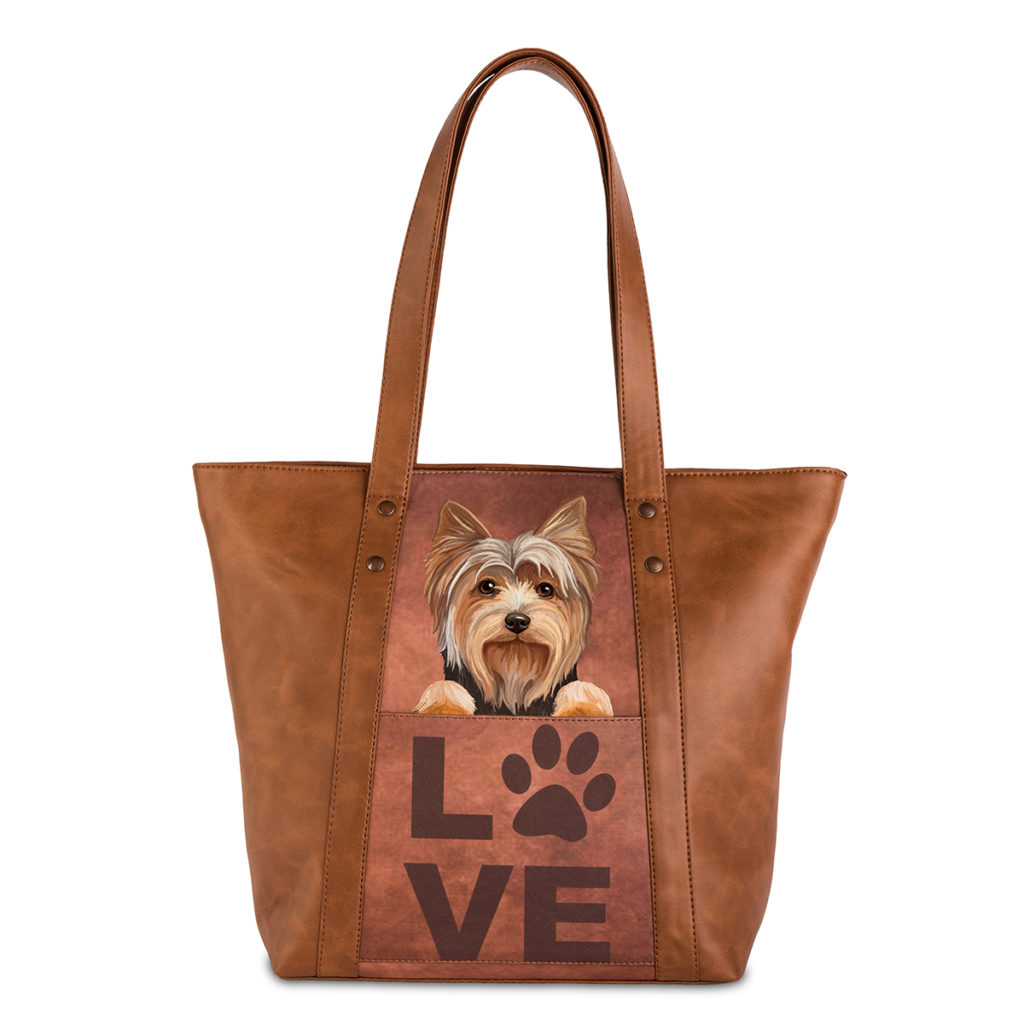Peek-A-Boo Pup Tote Bag