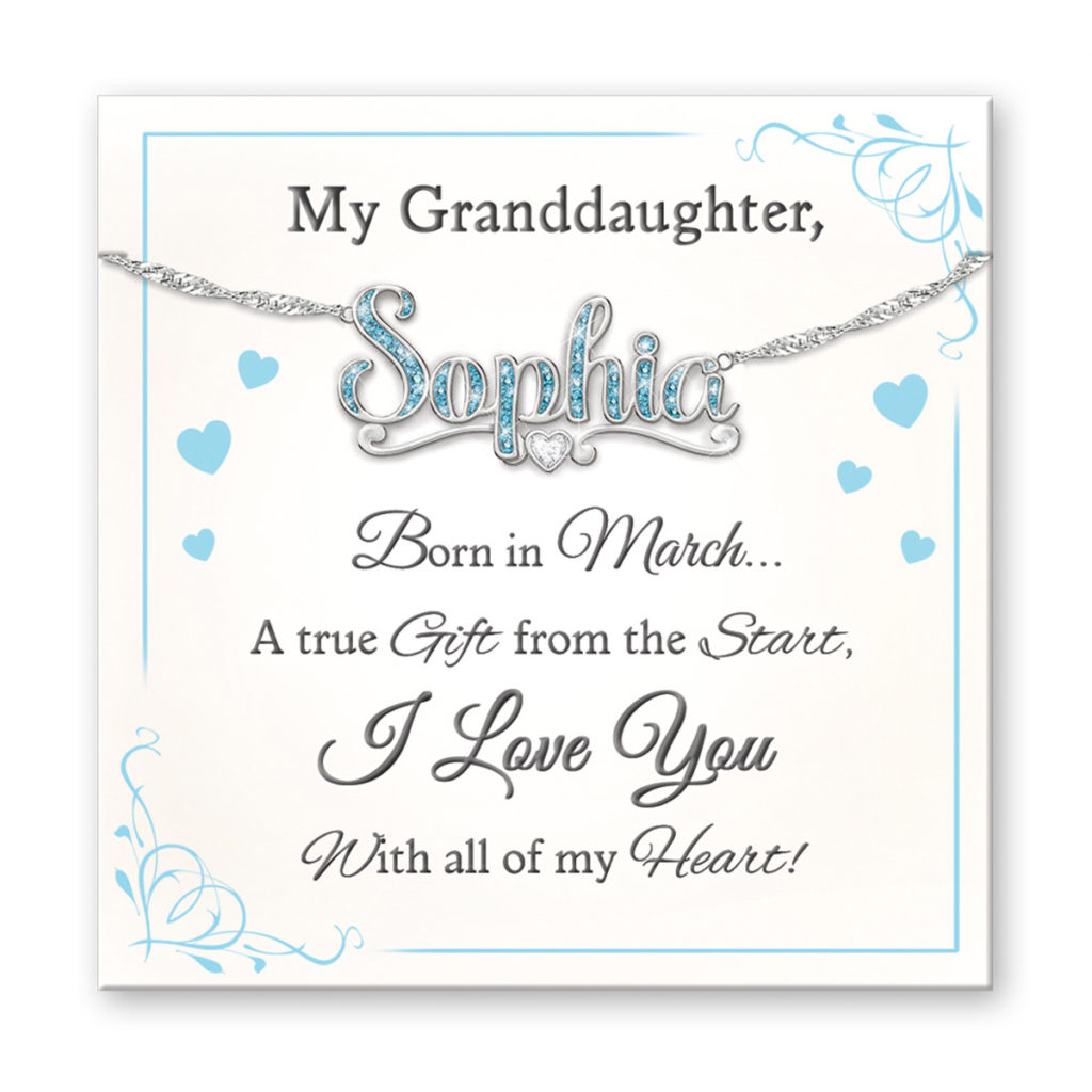 I Love You Granddaughter Personalized Necklace