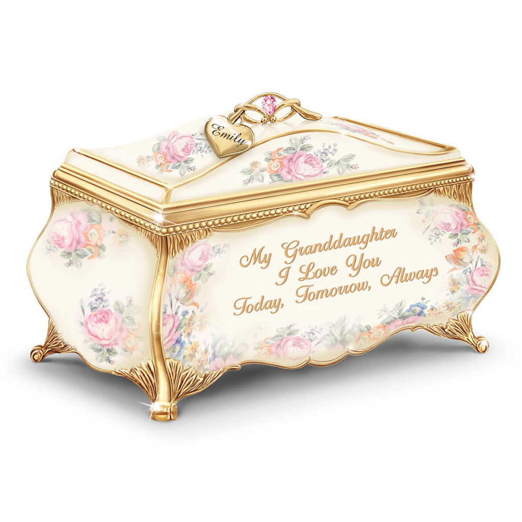 My Granddaughter, I Love You Personalized Music Box