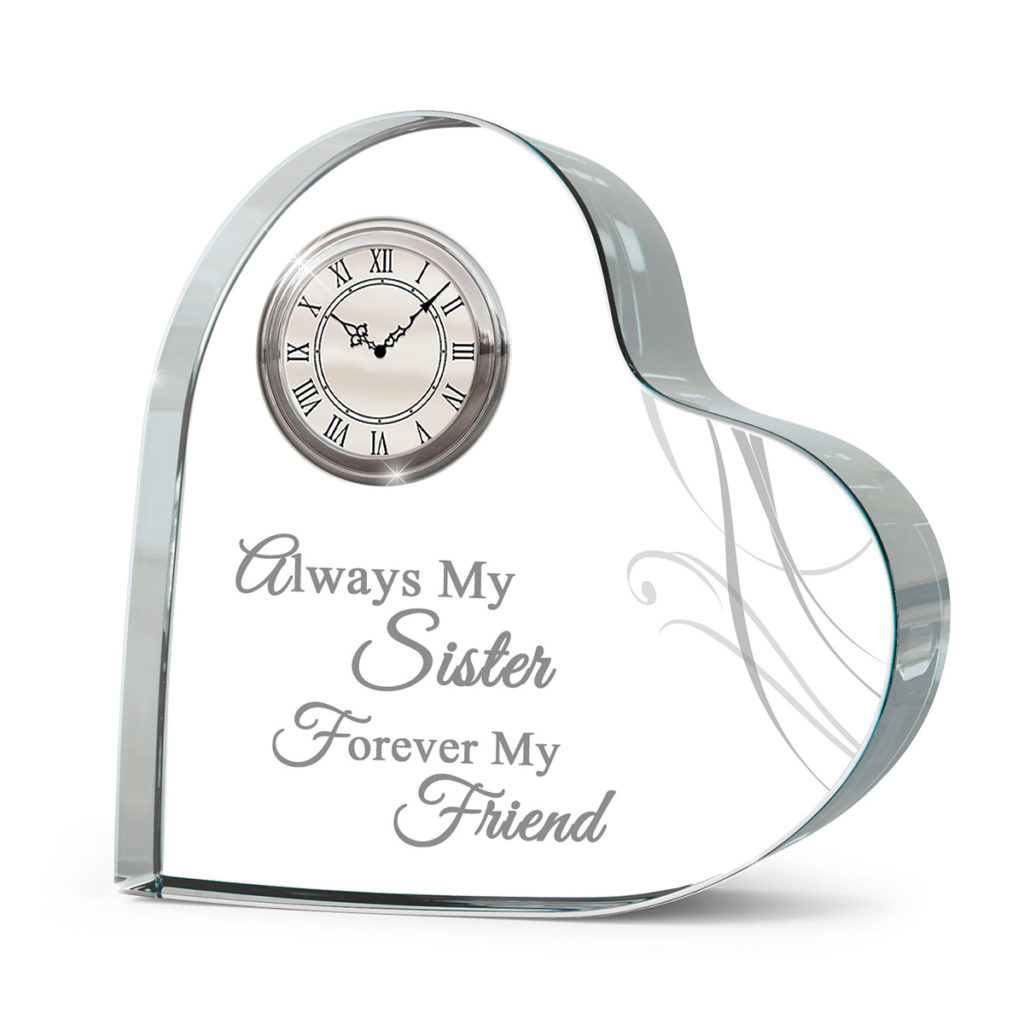 Forever Loved Cherished Sister Clock