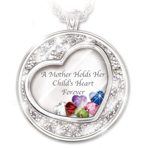 A Mother Holds Her Child's Heart Personalized Pendant Necklace