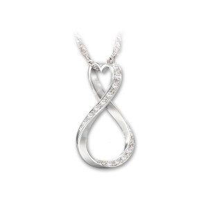 Forever My Daughter Diamond Pendant Necklace