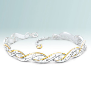 Family of Love Personalized Diamond Bracelet