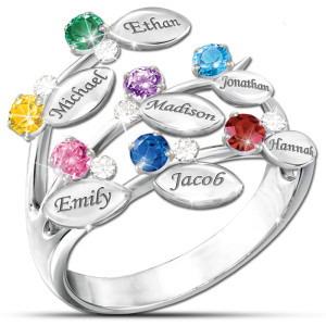 Family of Love Personalized Birthstone Ring
