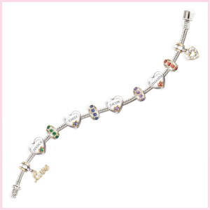 Forever In a Mother's Heart Personalized Birthstone Bracelet