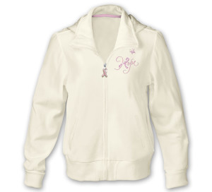 breast cancer support women's hoodie