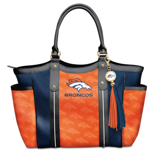 Touchdown Broncos Tote Bag