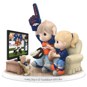 Precious Moments® Every Day Is A Touchdown With You Broncos Figurine