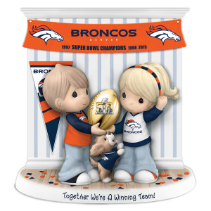 Together We're a Winning Team Denver Broncos Figurine
