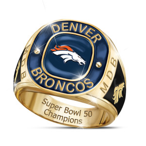 Denver Broncos Super Bowl Champions Personalized Ring