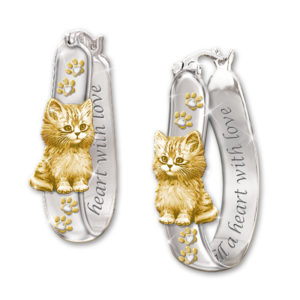 Cats Fill a Heart with Love Earrings