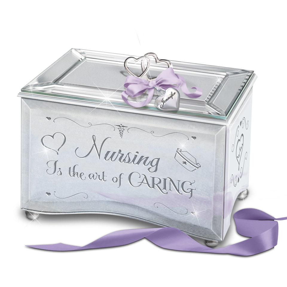 Nursing is the Art of Caring Personalized Music Box