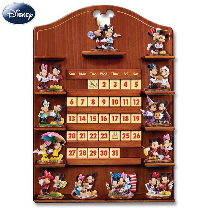 Disney Mickey Mouse and Minnie Mouse Together Forever Perpetual Calendar Collection