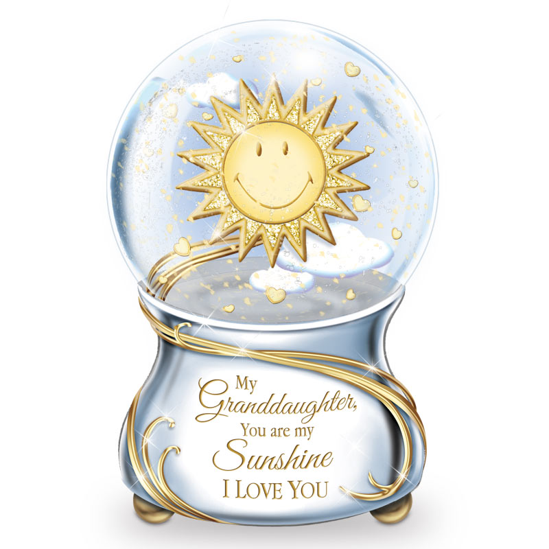 My Granddaughter, You Are My Sunshine Glitter Globe