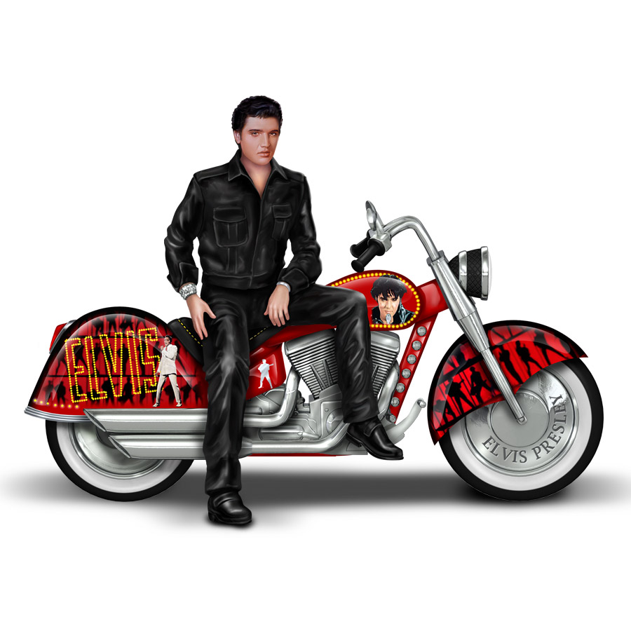 Elvis Presley's Riding With The King Sculpture