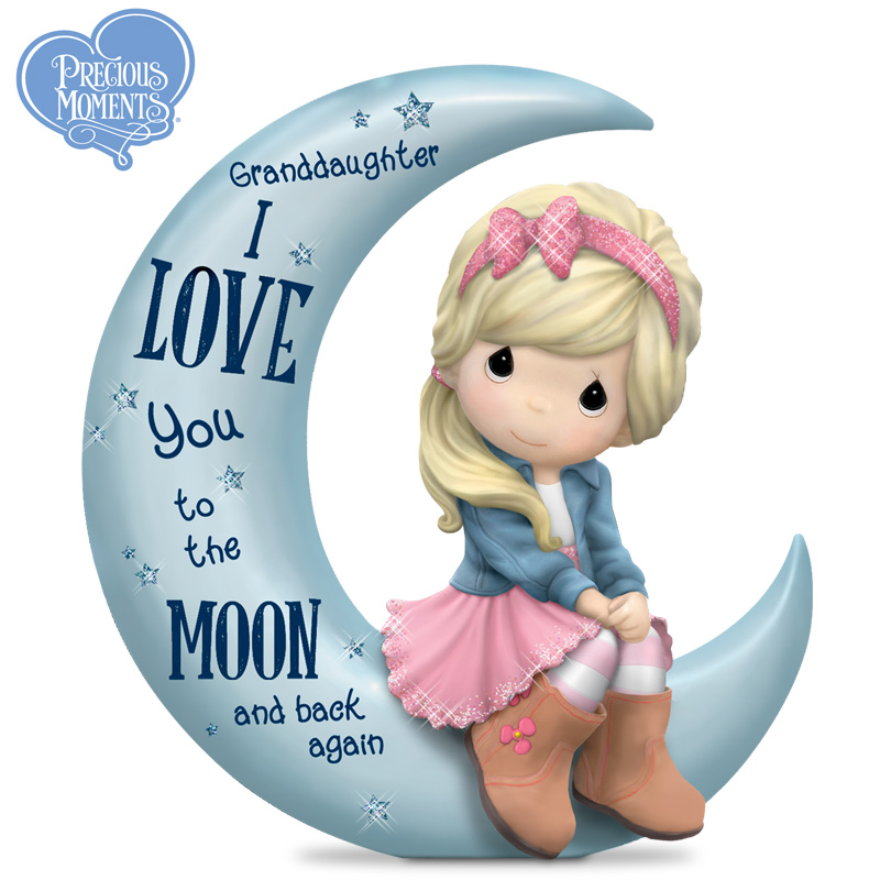 Granddaughter, I Love You To The Moon And Back Figurine
