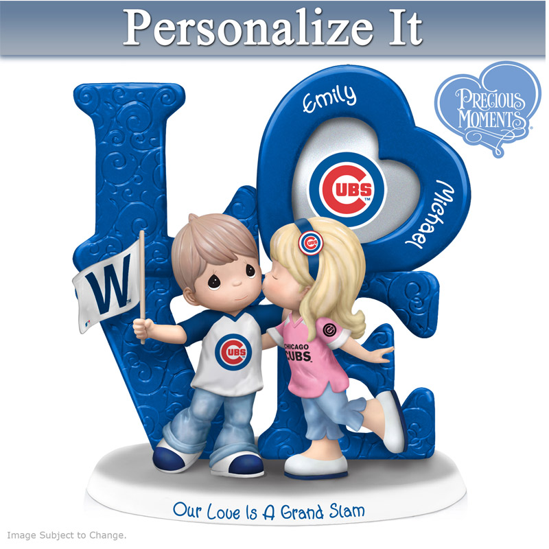 Our Love Is A Grand Slam Cubs Personalized Figurine