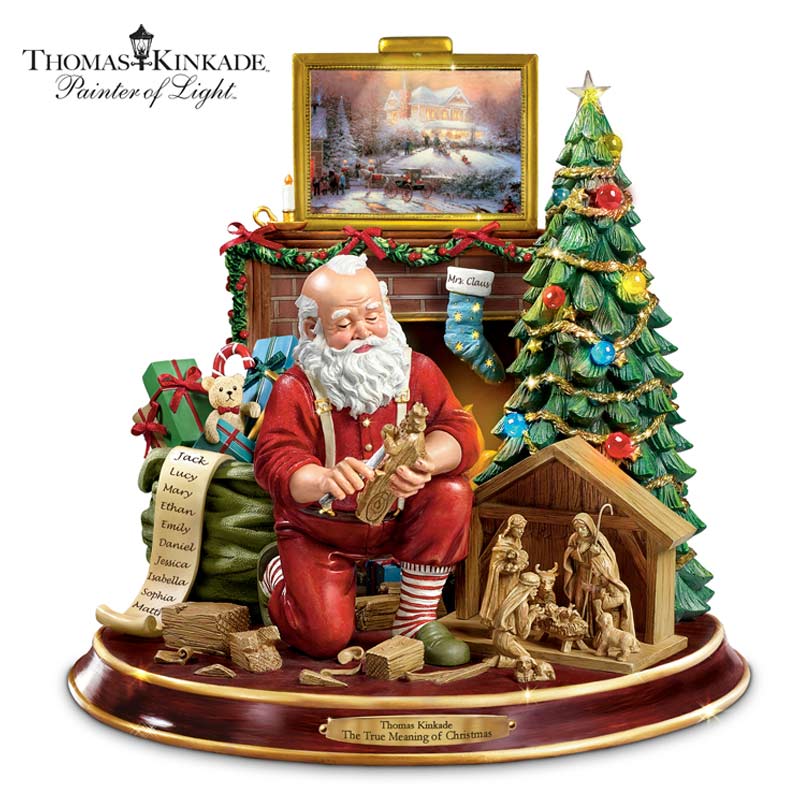 Thomas Kinkade "The True Meaning Of Christmas" Figurine