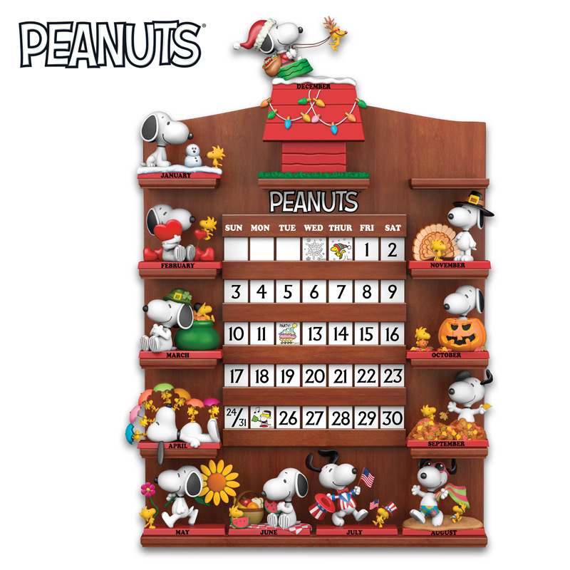 Snoopy Through The Seasons Perpetual Calendar Collection