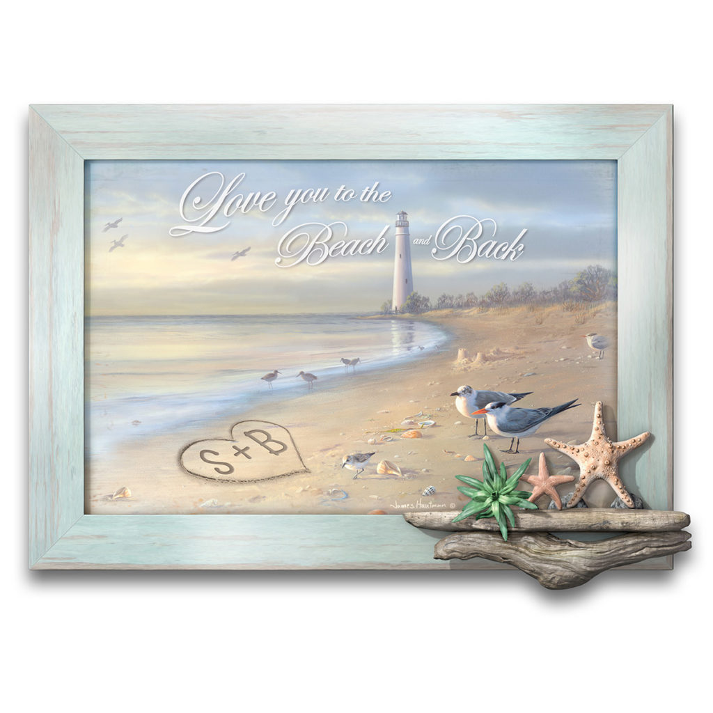 To The Beach And Back Personalized Wall Decor