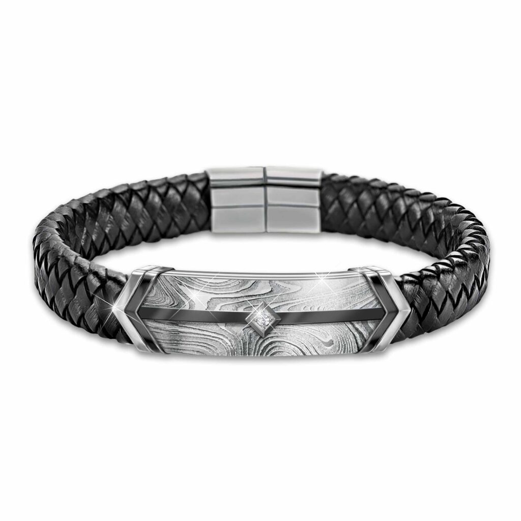 White Sapphire Grandson, Forge Your Own Path Men's Bracelet