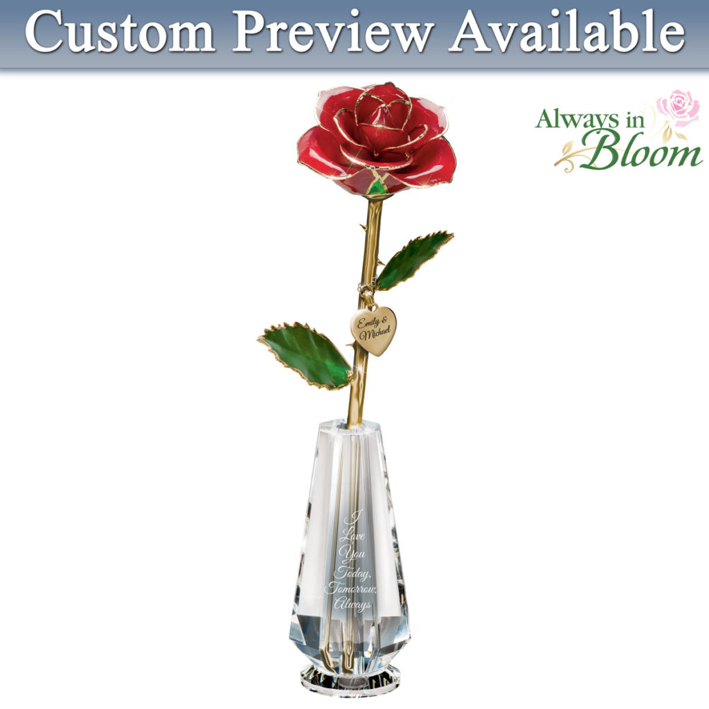 Everlasting Love Personalized Rose Centerpiece